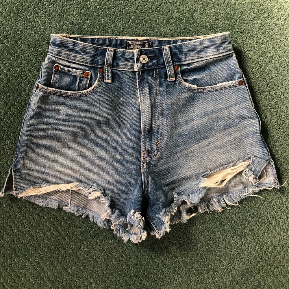 High Waisted Denim Shorts